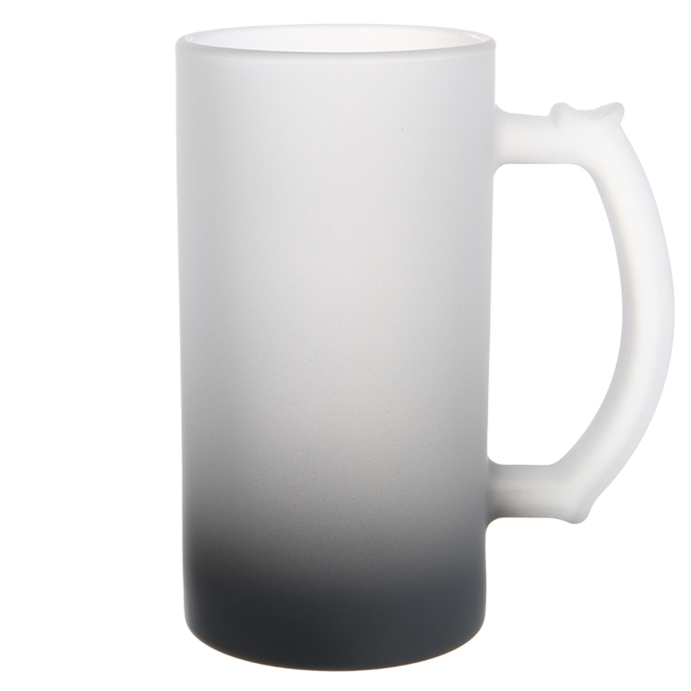 Caneca De Chopp De Vidro Jateado 475ml PRETO-24818-PRE