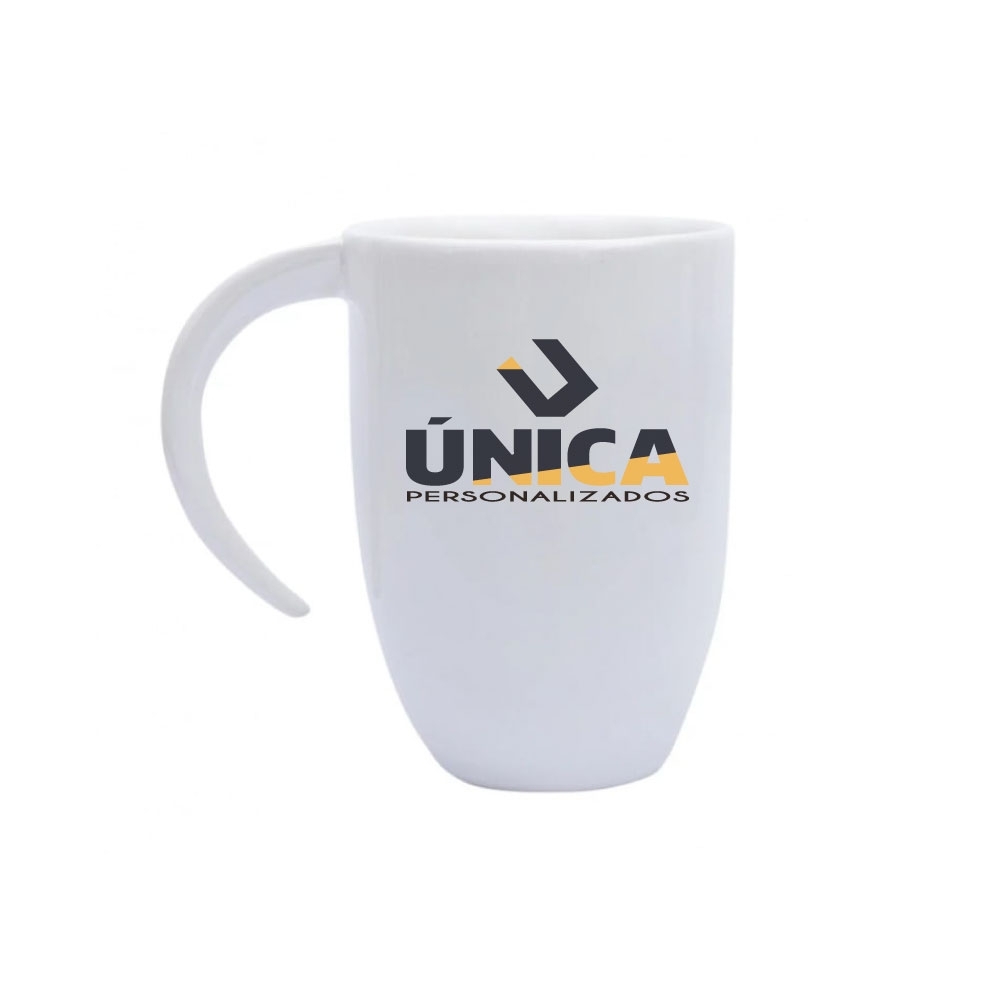 Caneca de Cerâmica c/ Alça Lua - 350ml